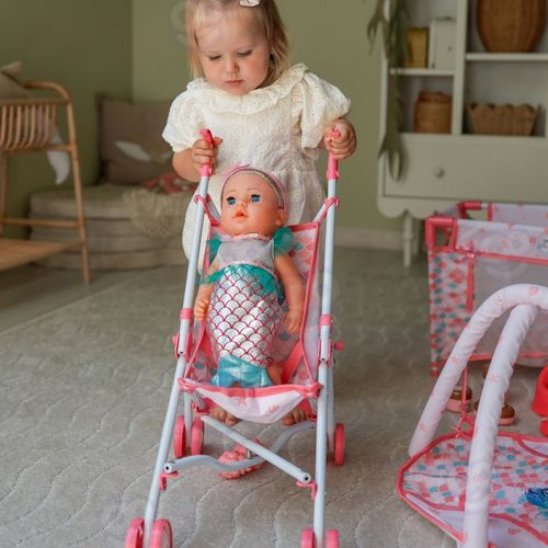 WOOPIE ROYAL Lalka Bobas 36 cm Syrenka Interaktywna Zestaw XXL Opiekunka 18w1 na Arena.pl