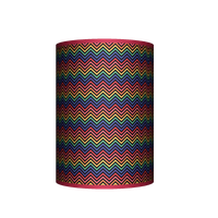 Abażur Tuba - Colorful zygzak (czarny)