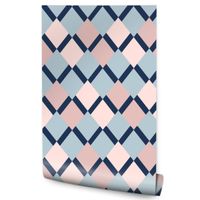 Tapeta W Rolce Kolorowe ROMBY Wzór Geometryczny