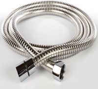 Wąż Prysznicowy Rozciągliwy Srebrny Różowe Złoto Stal Nierdzewna 175 225 cm