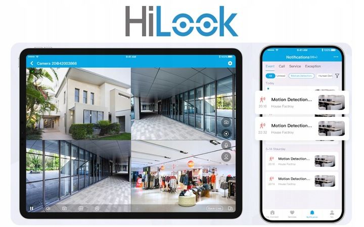 Kamera IP 4MPx HiLook by Hikvision IPCAM-T4-P 2.8MM Zewnętrzna Aplikacja zdjęcie 4