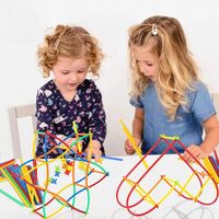 ZESTAW  KLOCKI KONSTRUKCYJNE KOLOROWE DLA DZIECI