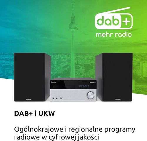 Wieża stereo Technisat DIGITRADIO 750 DAB+, CD, Bluetooth, AUX Czarny na Arena.pl