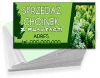 Wizytówki reklamowe 200 szt różne wzory SPRZEDAŻ CHOINEK