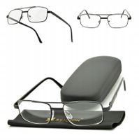 Męskie Okulary MINUSY -3.00 Metalowe Oprawki TELESKOPY METALOWE + GRATISY