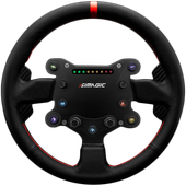 SIMAGIC Kierownica GT Sport, Łopatki zmiany biegów, Skóra, QR50 w zestawie