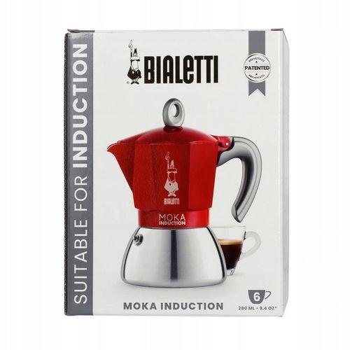 Kawiarka Bialetti New Moka Induction 6tz czerwona na Arena.pl