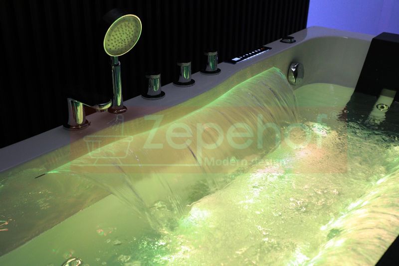 Wanna z hydromasażem EBX-7066 white prostokątna 170cmx78cmx61cm Wodosp zdjęcie 71