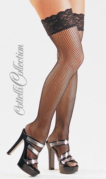 Net Hold-Up Stockings Black M zdjęcie 7