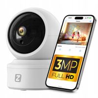Kamera WIFI obrotowa SMART WIFI 1080P 3MPx FULL HD DETEKCJA NIANIA CAMHIPRO