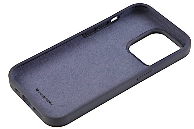 Etui Mercury Goospery Silicone do Apple iPhone 14 Pro Max granatowy zdjęcie 3