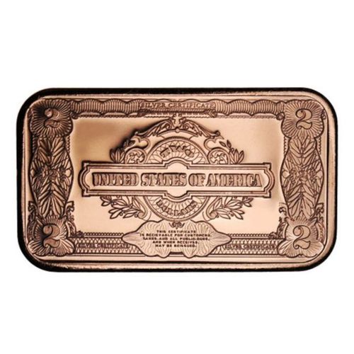 Sztabka $2 US Thomas Jefferson Banknote 1 uncja Miedzi na Arena.pl