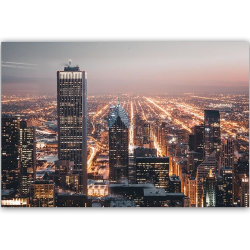 Deco Panel, Drapacze chmur nocą 90x60 na Arena.pl