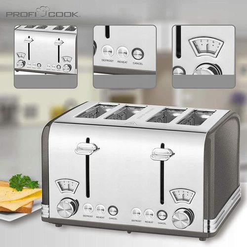 TOSTER NA 4 KROMKI PROFICOOK PC-TA ANTRACYT na Arena.pl