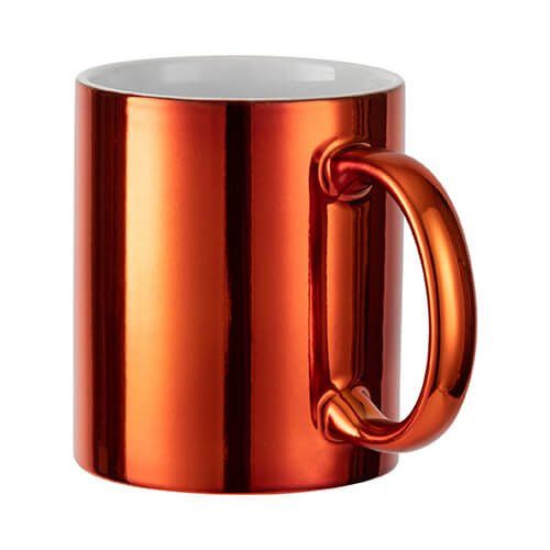 Kubek platerowany 330 ml do sublimacji - pomarańczowy na Arena.pl