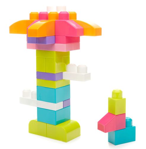 MEGA BLOKS Duża torba 80 elementów Różowa na Arena.pl