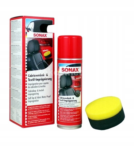 SONAX IMPREGNAT DO DACHU I TAPICERKI W KABRIOLECIE zdjęcie 4