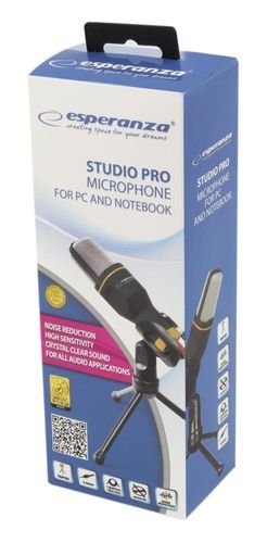 Mikrofon Esperanza STUDIO PRO EH182 (kolor czarny) na Arena.pl