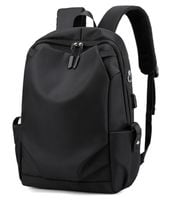 PLECAK NA LAPTOPA USB PODRÓŻNY MIEJSKI WODOODPORNY CZARNY
