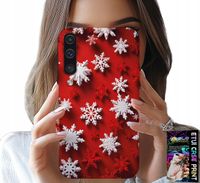 ETUI DO SAMSUNG GALAXY A70 - PŁATKI ŚNIEGU, ŚNIEG, GWIAZDKI, ŚWIĘTA