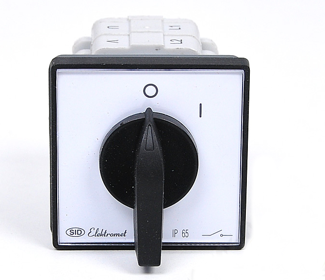 Łącznik krzywakowy 0-1 3P 12A IP65 Łuk E12-12 921201 ELEKTROMET zdjęcie 1