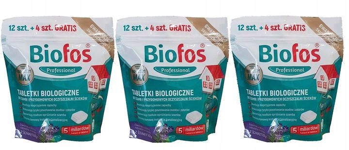 BIOFOS EKO TABLETKI BIOLOGICZNE DO SZAMBA 36 SZTUK zdjęcie 1