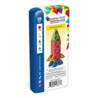 microMAGS Podróżne Klocki Magnetyczne 26 el Travel Set Magna-Tiles