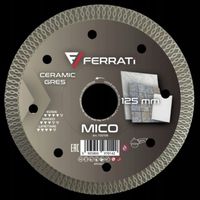Tarcza diamentowa tnąca Ferrati 115 mm x 22,2 mm do ceramiki i kamienia