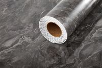 PANEL DEKORACYJNY SAMOPRZYLEPNY PCV GRAFITOWY MARMUR W ROLCE 280x60cm