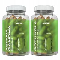 nowmax GOTU KOLA + ASHWAGANDHA KONCENTRACJA PAMIĘĆ + nowmax Pill Box