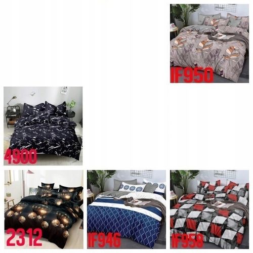 Pościel 160x200 Komplet Pościeli Zestaw +2x Poszewka 70x80 Dużo Wzorów na Arena.pl