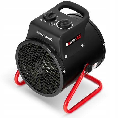 Nagrzewnica elektryczna BAUMR-AG 3,5kW 3500W dmuchawa farelka grzejnik na Arena.pl