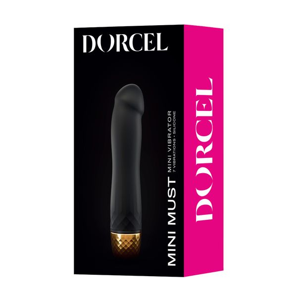 Silikonowy Wibrator Mini Must Black zdjęcie 1