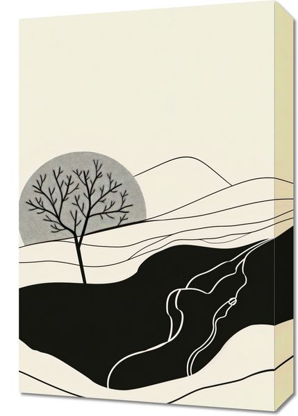 Obraz 40x60cm Falisty Księżyc zdjęcie 1