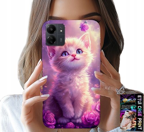ETUI DO XIAOMI REDMI 13C 4G - SŁODKI KOTEK, KOT, WZORY ZE ZWIERZĘTAMI na Arena.pl
