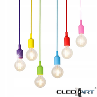 KOLOROWA LAMPA SUFITOWA ŻYRANDOL PAJĄK NA ŻARÓWKI E27 KOLORÓW
