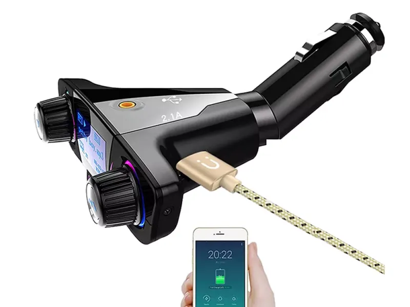 Transmiter fm bluetooth usb 5.0 wielofunkcyjny 8w1 zdjęcie 8