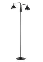 Industrialna lampa podłogowa Holi do salonu stojąca czarna