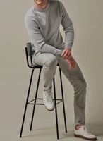 PROFUOMO Jasnoniebieski wełniany sweter z okrągłym dekoltem L