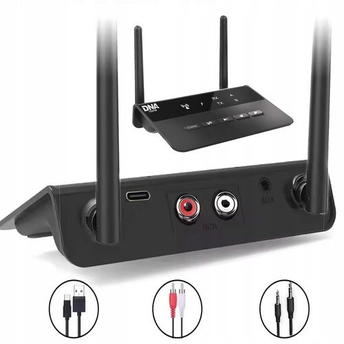 NADAJNIK ODBIORNIK Bluetooth do TV wieży hi-fi słuchawek APT-X do 80 m na Arena.pl