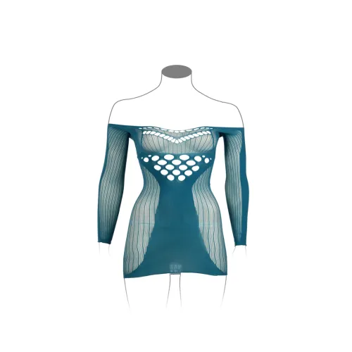 le desir queen size mini sukienka z długim rękawem i siateczką xl-4xl na Arena.pl