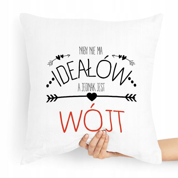 Poduszka Prezent Dla Wójta Niby Nie Ma Ideałów Z Nadrukiem Ze Zdjęciem zdjęcie 1