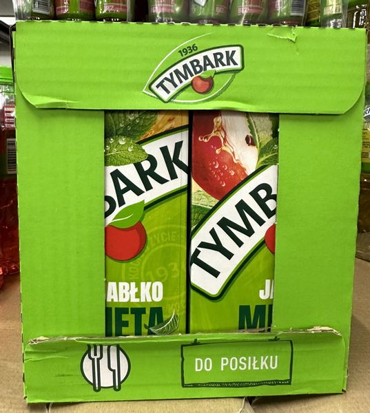 Tymbark napój jabłko-mięta 1l - karton zdjęcie 1
