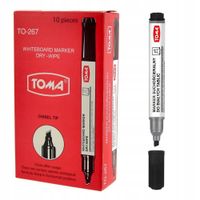 Marker suchościeralny czarny Toma 10 szt.