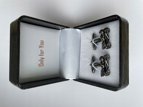 Spinki do mankietów EXC Motocykl Motor Szybki Ścigacz Race kol Grafit Tytan na Arena.pl