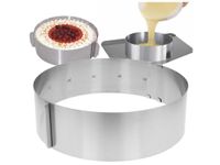 Opaska forma do ciast rant obręcz rgulowana 8cm