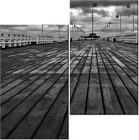 60CM 50CM OBRAZ ŚCIENNY SOPOT MOLO DRUK PŁÓTNO