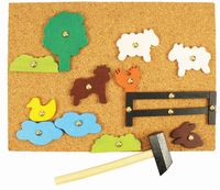 PRZYBIJANKA życie na wsi MŁOTECZEK i PINEZKI 100 elementów