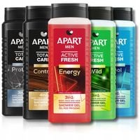 APART Żel pod Prysznic Męski 3w1, 4w1 Ciało, Twarz, Włosy, Broda 5 x 500ml