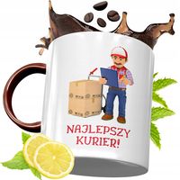 Kubek Bordowy Dla Kuriera Na Urodziny Prezent Z Nadrukiem Ze Zdjęciem
